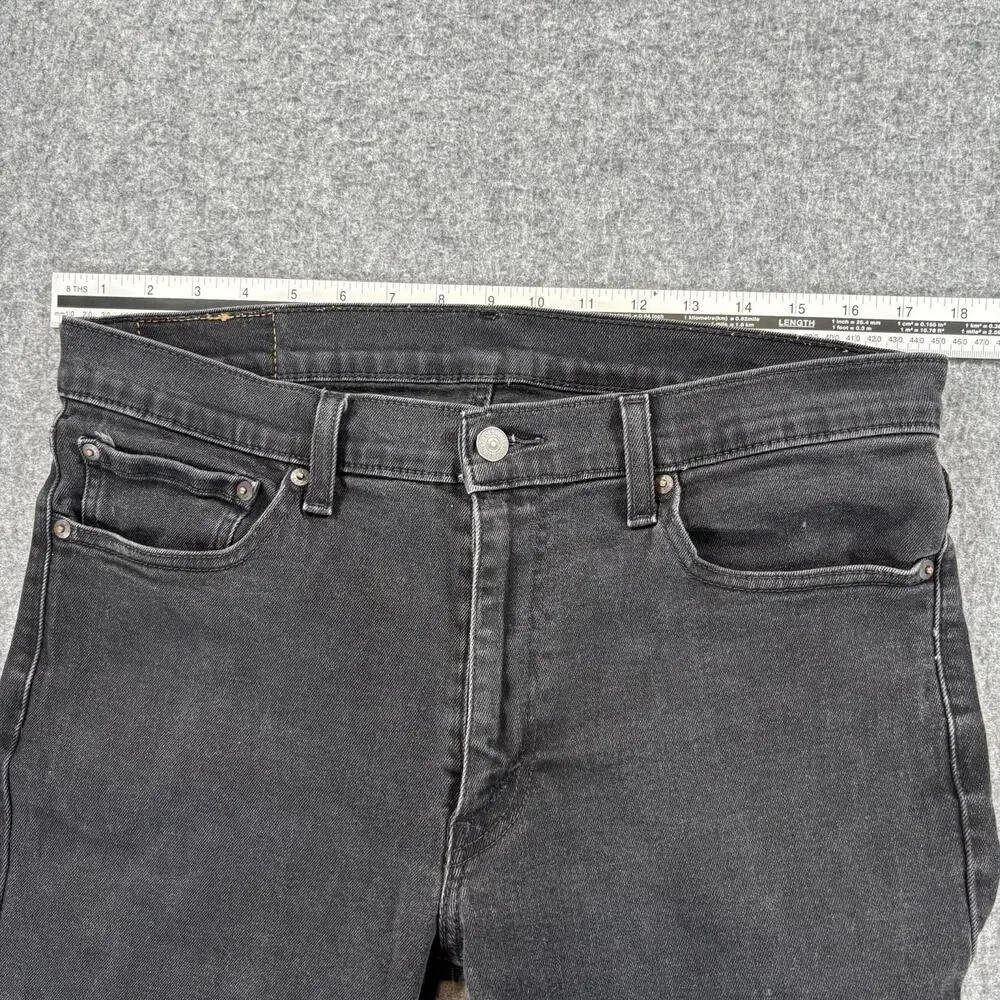 Levi's 511 Slim Fit Mens Black Denim Jeans Stretch W36 L32 PC9-04511-5382